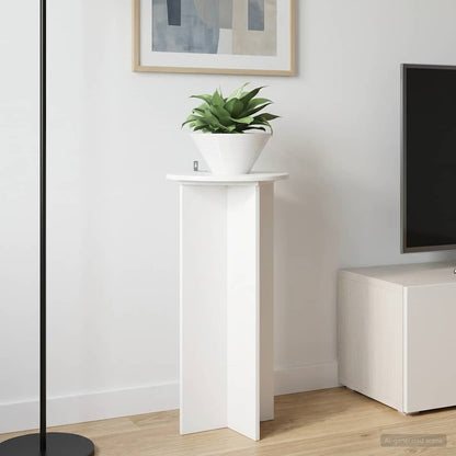 vidaXL Plant Stand 2 pcs High Gloss White 40 x 40 x 80 cm 1