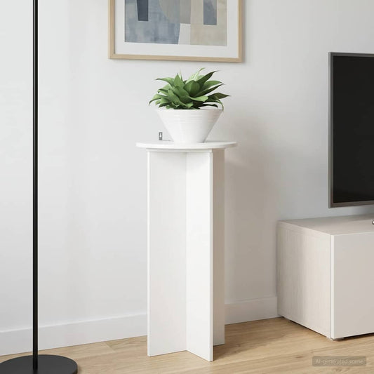 vidaXL Plant Stand 2 pcs High Gloss White 40 x 40 x 80 cm 1