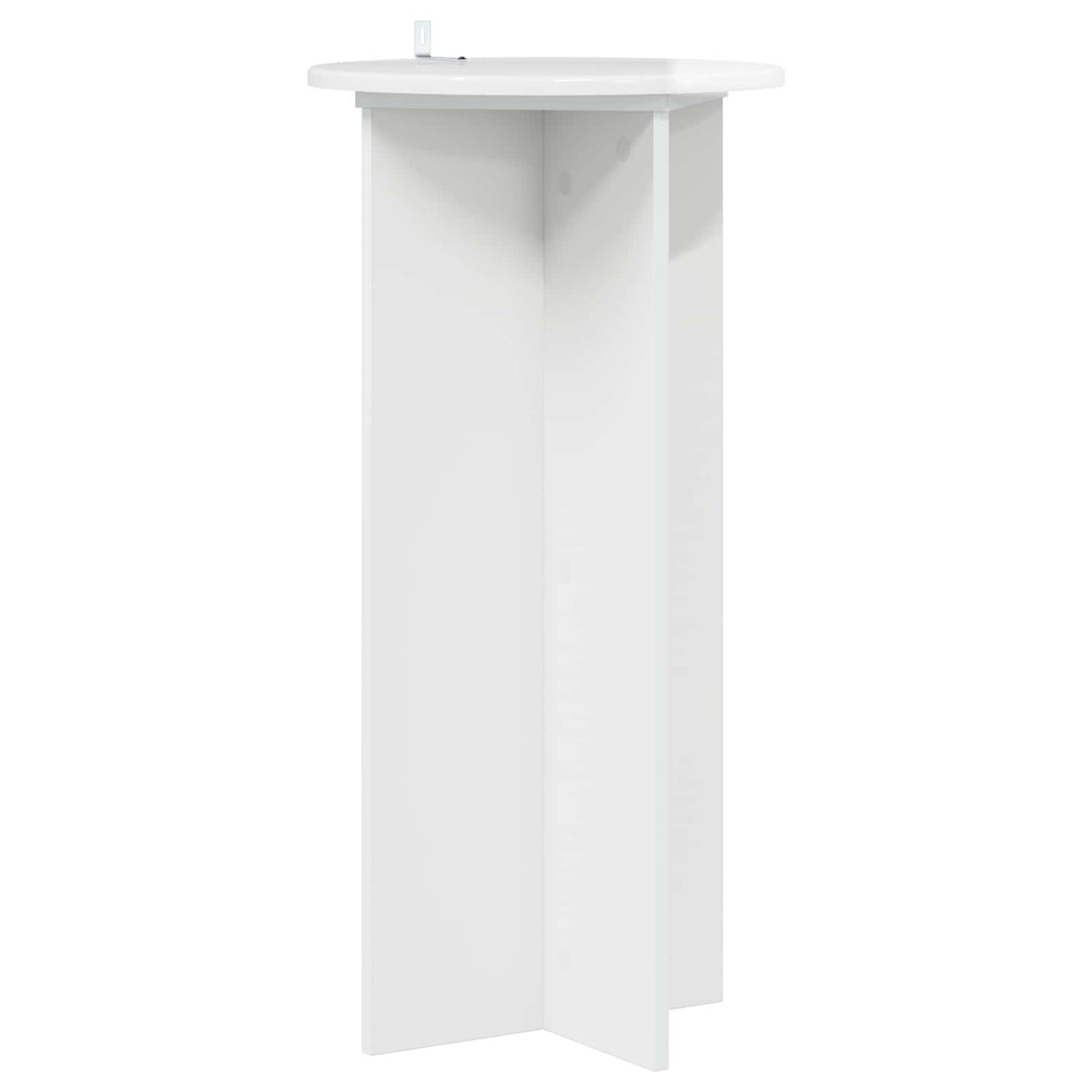vidaXL Plant Stand 2 pcs High Gloss White 40 x 40 x 80 cm 5