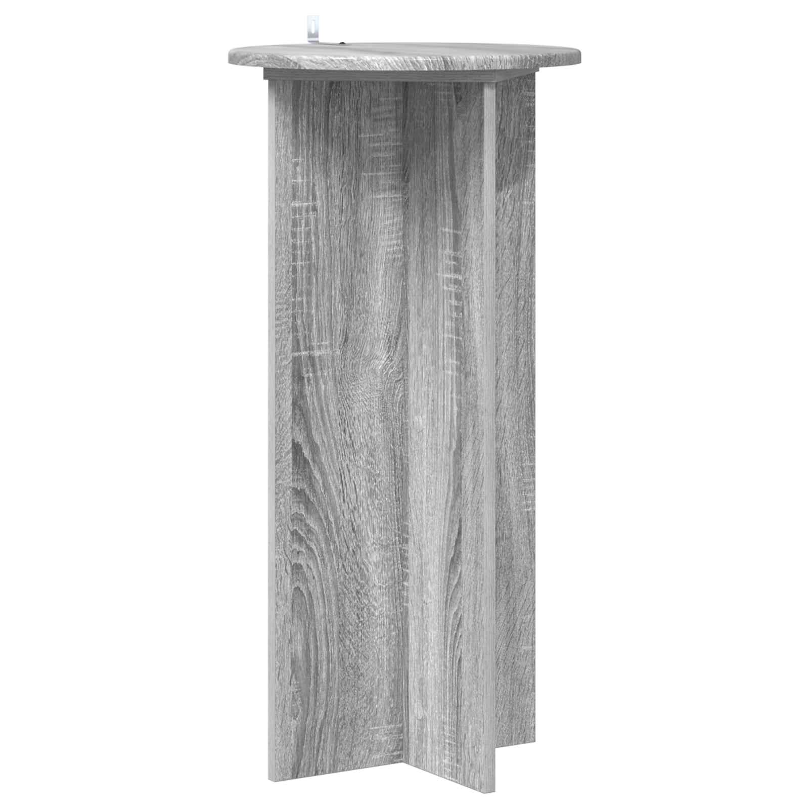 vidaXL Plant Stand 2 pcs Grey Sonoma 40 x 40 x 80 cm Engineered Wood 5