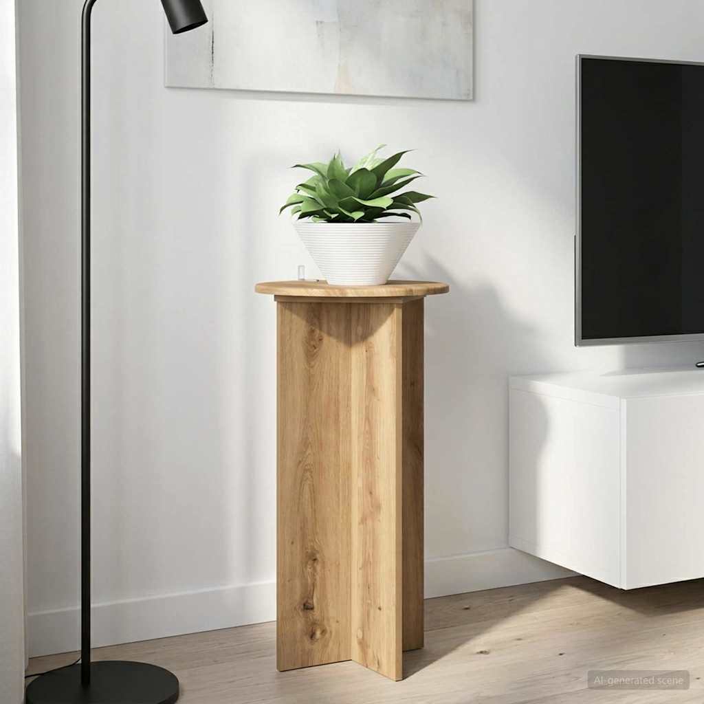 vidaXL Plant Stand 2 pcs Artisan Oak 40 x 40 x 80 cm Engineered Wood 1