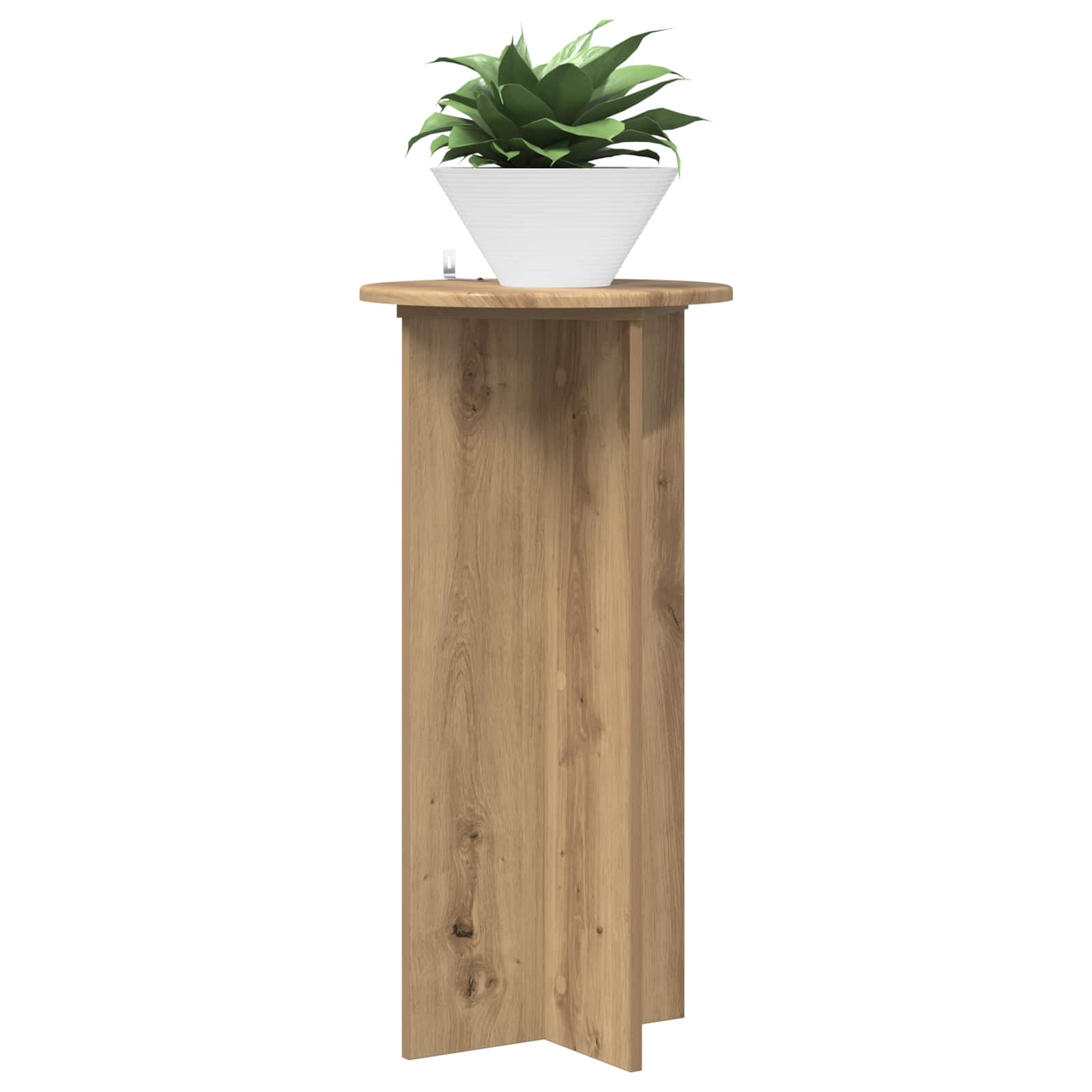 vidaXL Plant Stand 2 pcs Artisan Oak 40 x 40 x 80 cm Engineered Wood 3