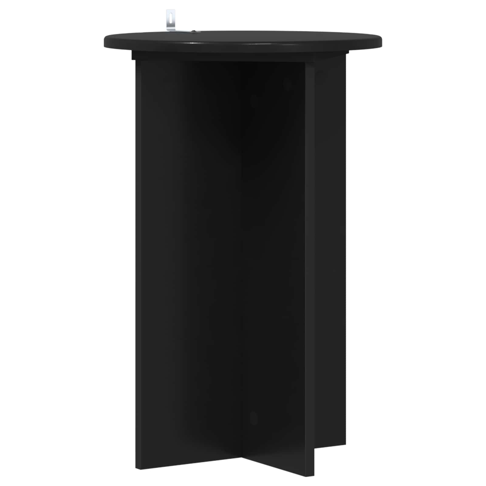 vidaXL Plant Stand 2 pcs Black Ø40 x 60 cm Engineered Wood 5