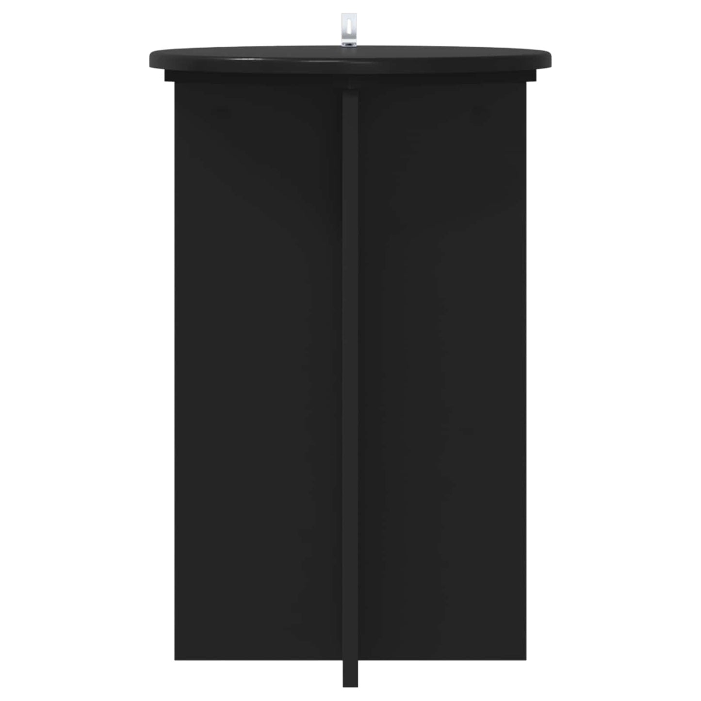 vidaXL Plant Stand 2 pcs Black Ø40 x 60 cm Engineered Wood 6