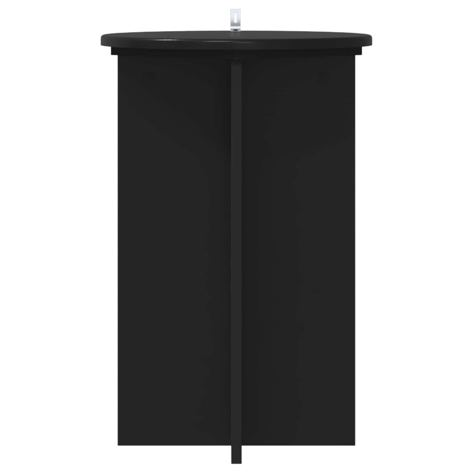 vidaXL Plant Stand 2 pcs Black Ø40 x 60 cm Engineered Wood 6