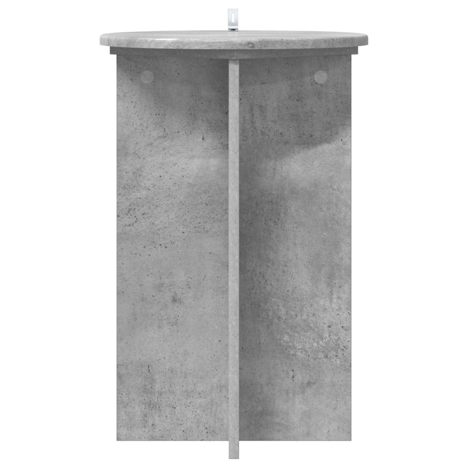 vidaXL Plant Stand 2 pcs Concrete Grey Ø40 x 60 cm Engineered Wood 6