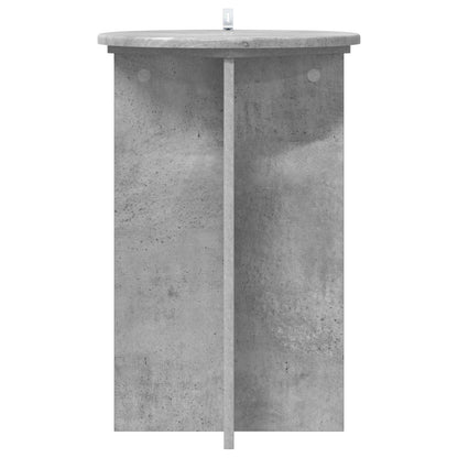 vidaXL Plant Stand 2 pcs Concrete Grey Ø40 x 60 cm Engineered Wood 6