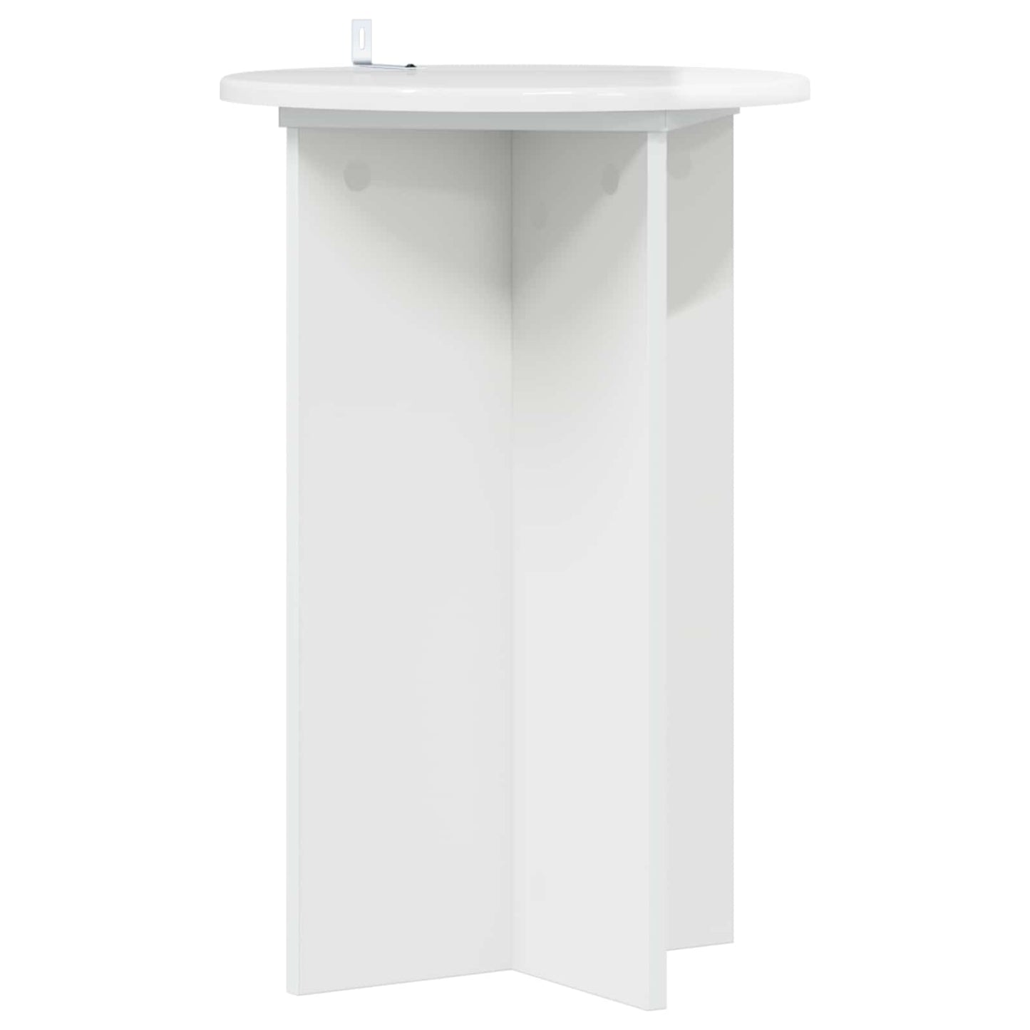 vidaXL Plant Stand 2 pcs High Gloss White Ø40 x 60 cm Engineered Wood 5