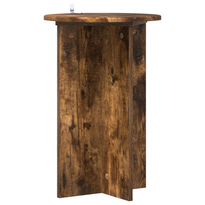 vidaXL Plant Stand 2 pcs Smoked Oak Ø40 x 60 cm Engineered Wood 5