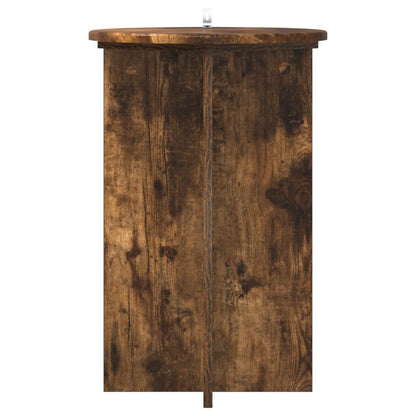 vidaXL Plant Stand 2 pcs Smoked Oak Ø40 x 60 cm Engineered Wood 6