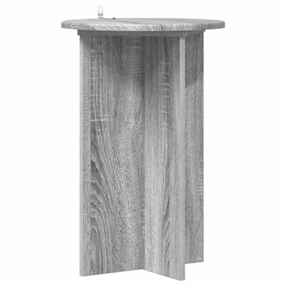 vidaXL Plant Stand 2 pcs Grey Sonoma Ø40 x 60 cm Engineered Wood 5