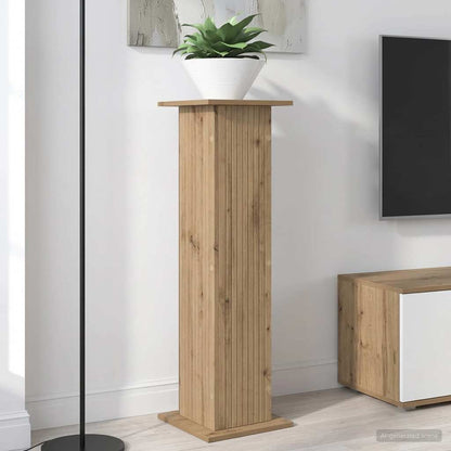 vidaXL Plant Stand Artisan Oak 30.5 x 30 x 100.5 cm Engineered Wood 1