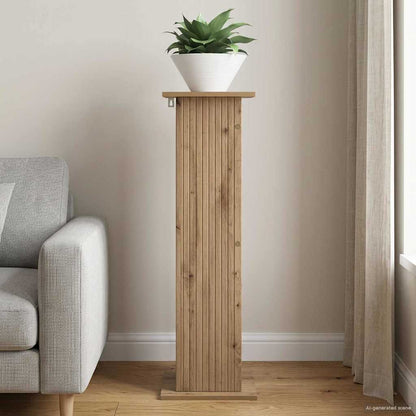 vidaXL Plant Stand Artisan Oak 30.5 x 30 x 100.5 cm Engineered Wood 4