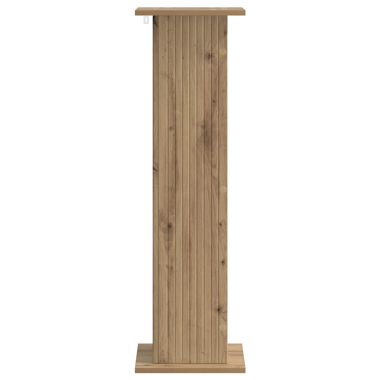 vidaXL Plant Stand Artisan Oak 30.5 x 30 x 100.5 cm Engineered Wood 5