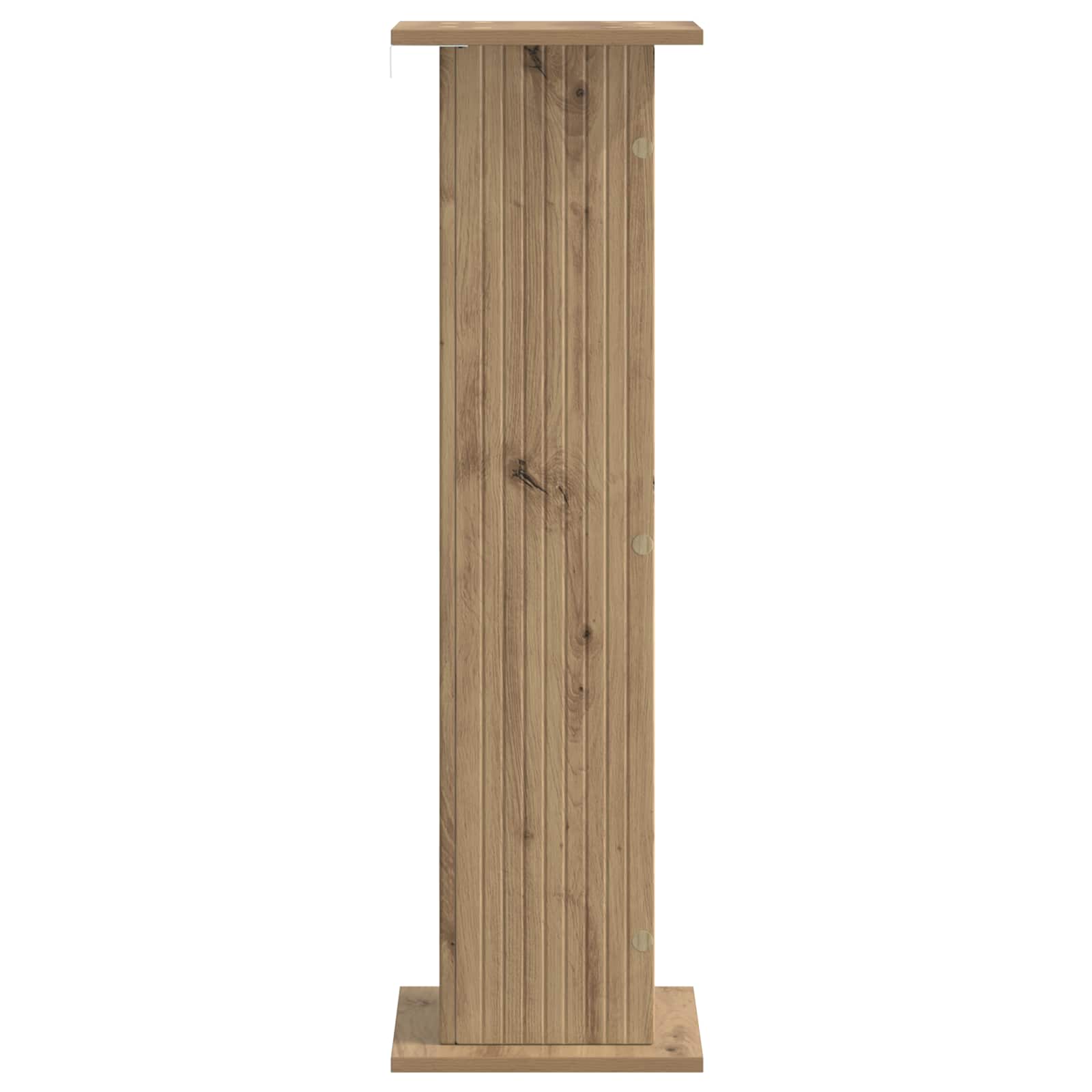 vidaXL Plant Stand Artisan Oak 30.5 x 30 x 100.5 cm Engineered Wood 6