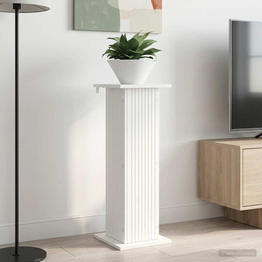 vidaXL Plant Stand 2 pcs White 30.5 x 30 x 80.5 cm Engineered Wood 4
