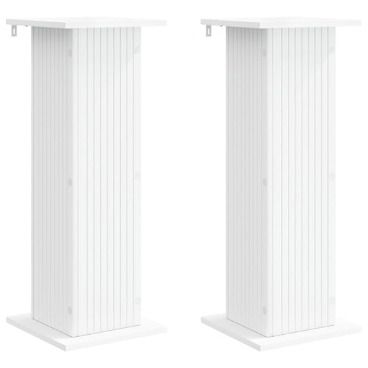 vidaXL Plant Stand 2 pcs White 30.5 x 30 x 80.5 cm Engineered Wood 2