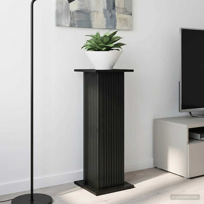 vidaXL Plant Stand Black 30.5 x 30 x 80.5 cm Engineered Wood 1