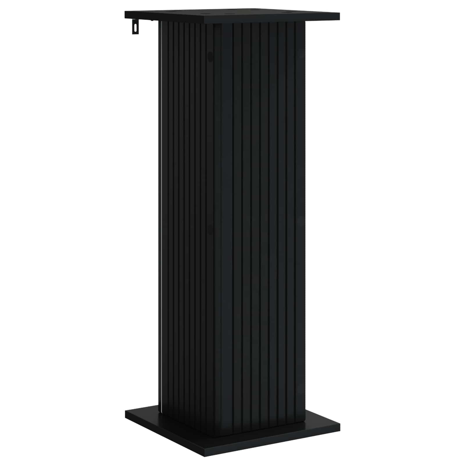 vidaXL Plant Stand Black 30.5 x 30 x 80.5 cm Engineered Wood 2