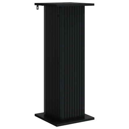 vidaXL Plant Stand Black 30.5 x 30 x 80.5 cm Engineered Wood 2