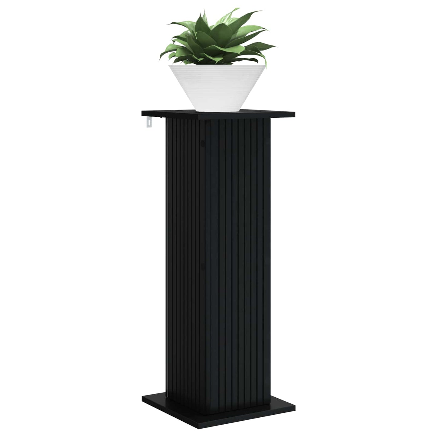 vidaXL Plant Stand Black 30.5 x 30 x 80.5 cm Engineered Wood 3