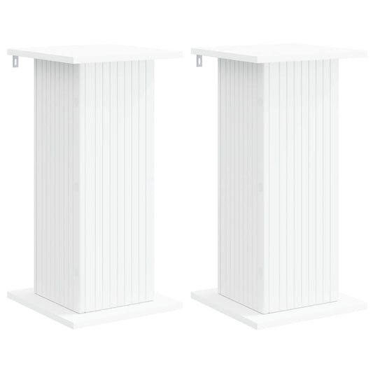vidaXL Plant Stand 2 pcs White 30.5 x 30 x 60.5 cm Engineered Wood 2