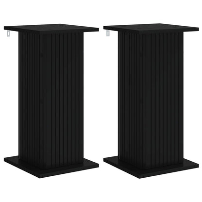 Plant Stand 2 30.5 x 30 x 60.5 cm Black