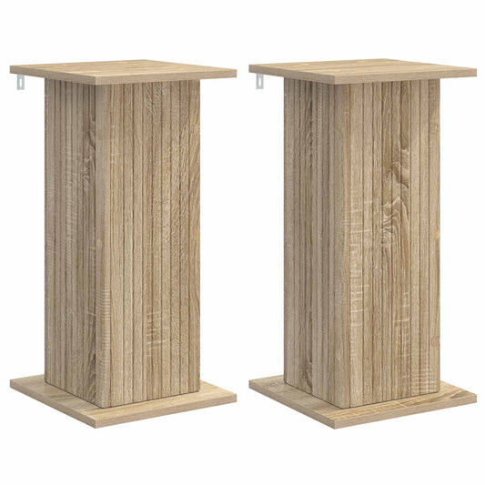 vidaXL Plant Stand 2 pcs Sonoma Oak 30.5 x 30 x 60.5 cm 2