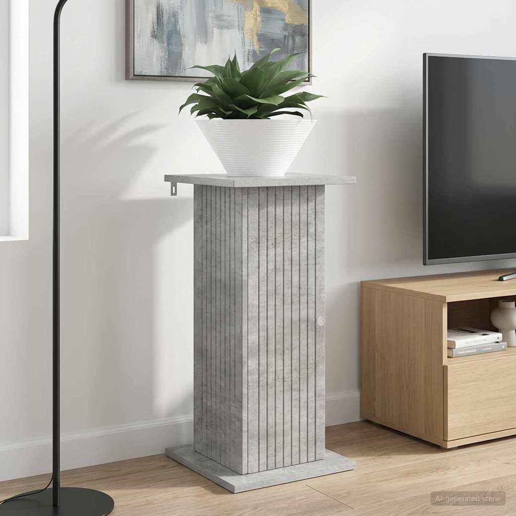 vidaXL Plant Stand 2 pcs Concrete Grey 30.5 x 30 x 60.5 cm 4