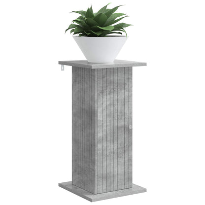 vidaXL Plant Stand 2 pcs Concrete Grey 30.5 x 30 x 60.5 cm 3
