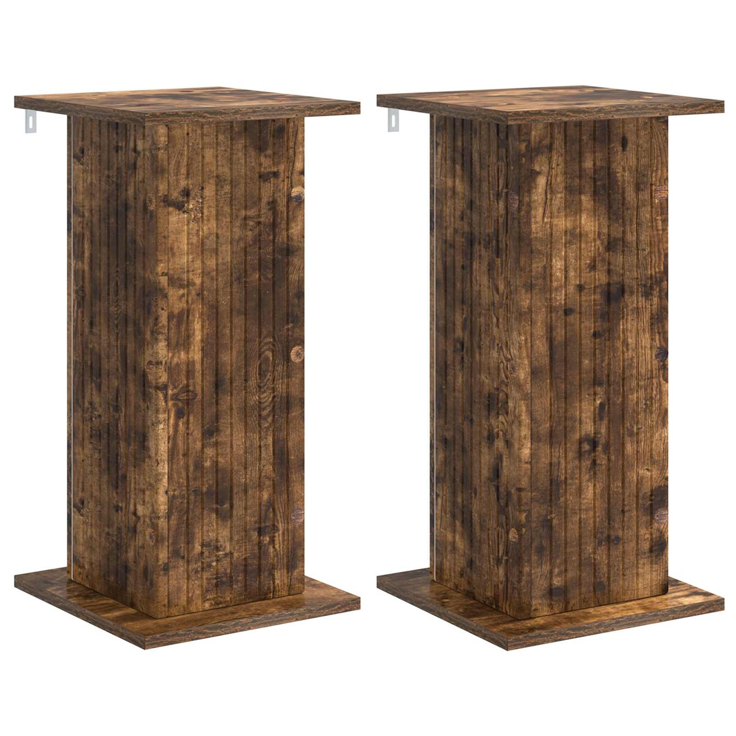 vidaXL Plant Stand 2 pcs Smoked Oak 30.5 x 30 x 60.5 cm 2