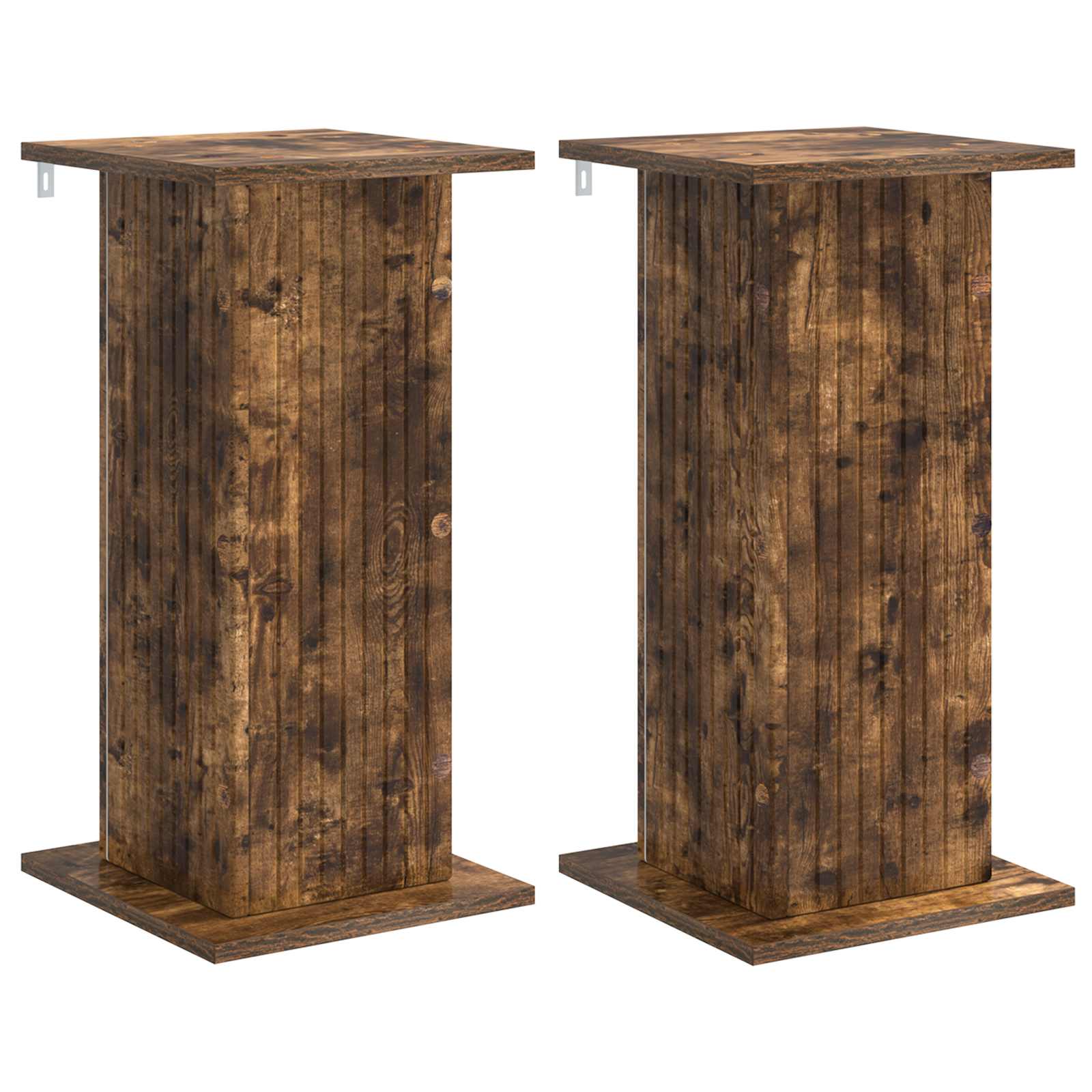 vidaXL Plant Stand 2 pcs Smoked Oak 30.5 x 30 x 60.5 cm 2