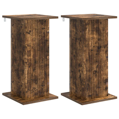 vidaXL Plant Stand 2 pcs Smoked Oak 30.5 x 30 x 60.5 cm 2