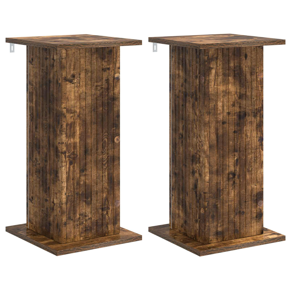 Plant Stand 2 30.5 x 30 x 60.5 cm Smoked oak