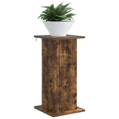 vidaXL Plant Stand 2 pcs Smoked Oak 30.5 x 30 x 60.5 cm 3