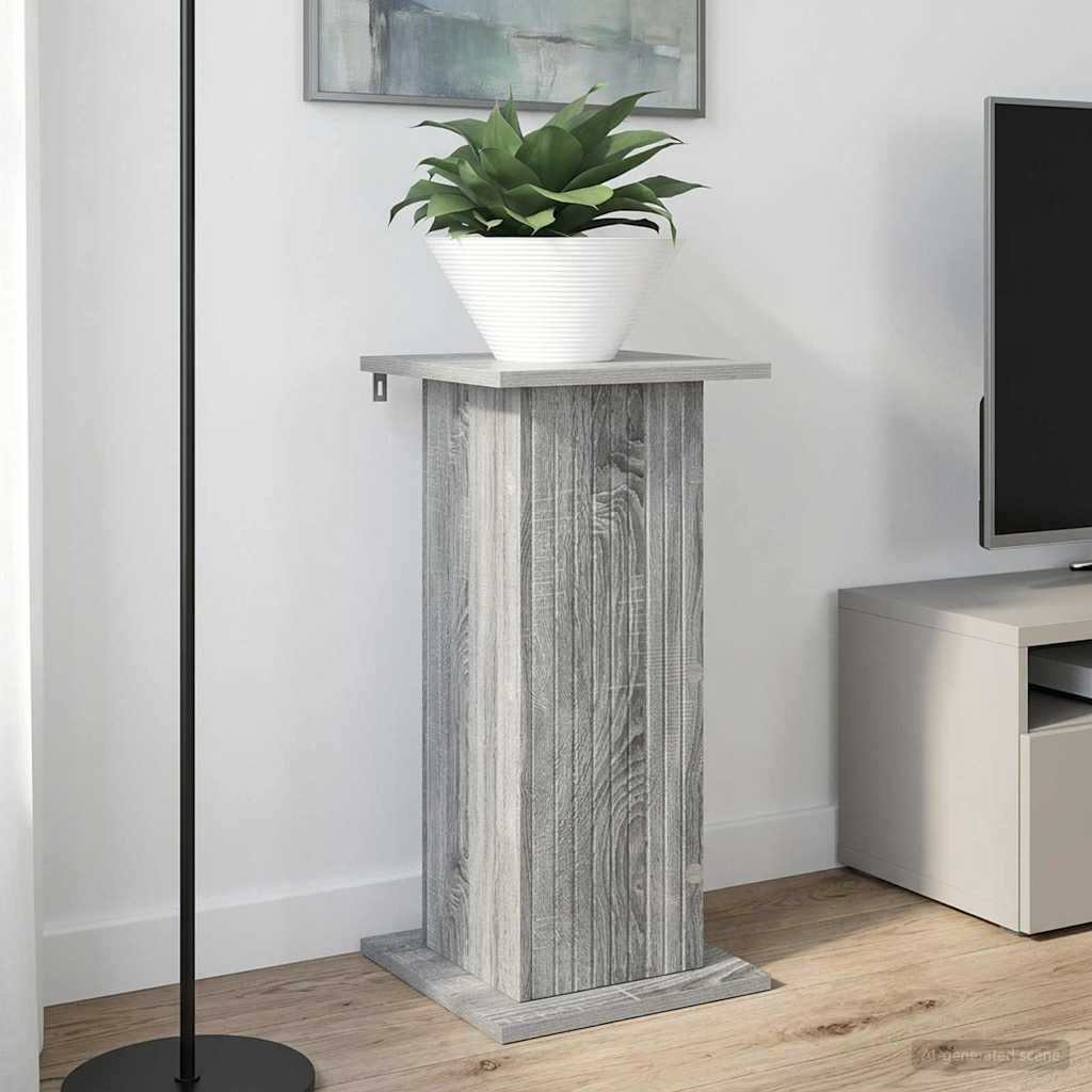 vidaXL Plant Stand 2 pcs Grey Sonoma 30.5 x 30 x 60.5 cm 1