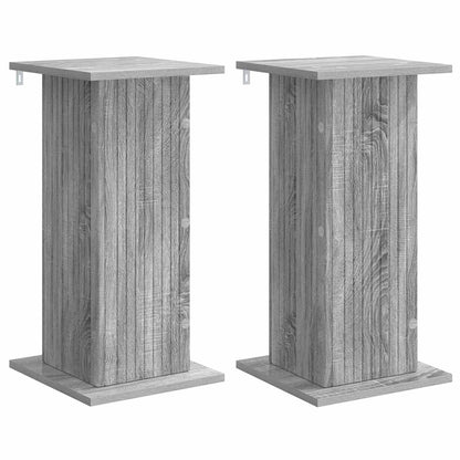 vidaXL Plant Stand 2 pcs Grey Sonoma 30.5 x 30 x 60.5 cm 2