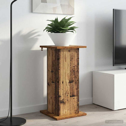 vidaXL Plant Stand 2 pcs Old Wood 30.5 x 30 x 60.5 cm Engineered Wood 4
