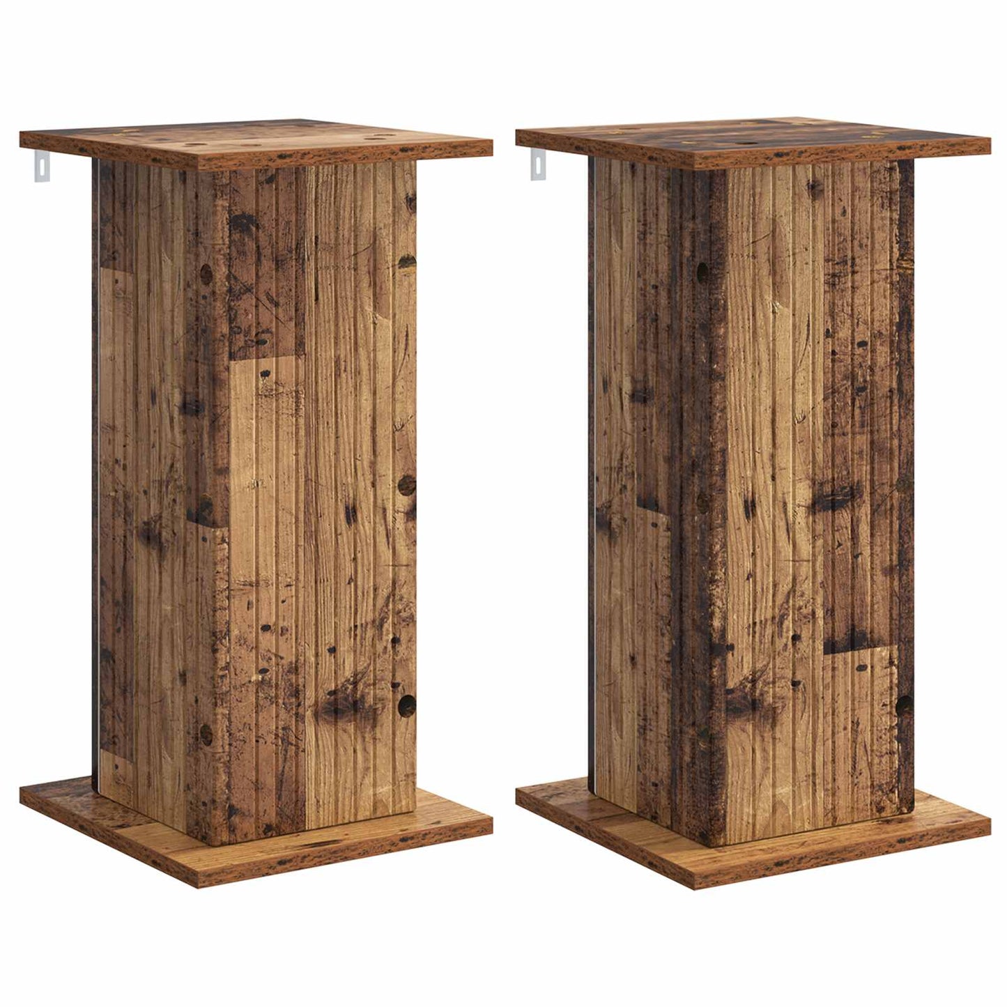 vidaXL Plant Stand 2 pcs Old Wood 30.5 x 30 x 60.5 cm Engineered Wood 2