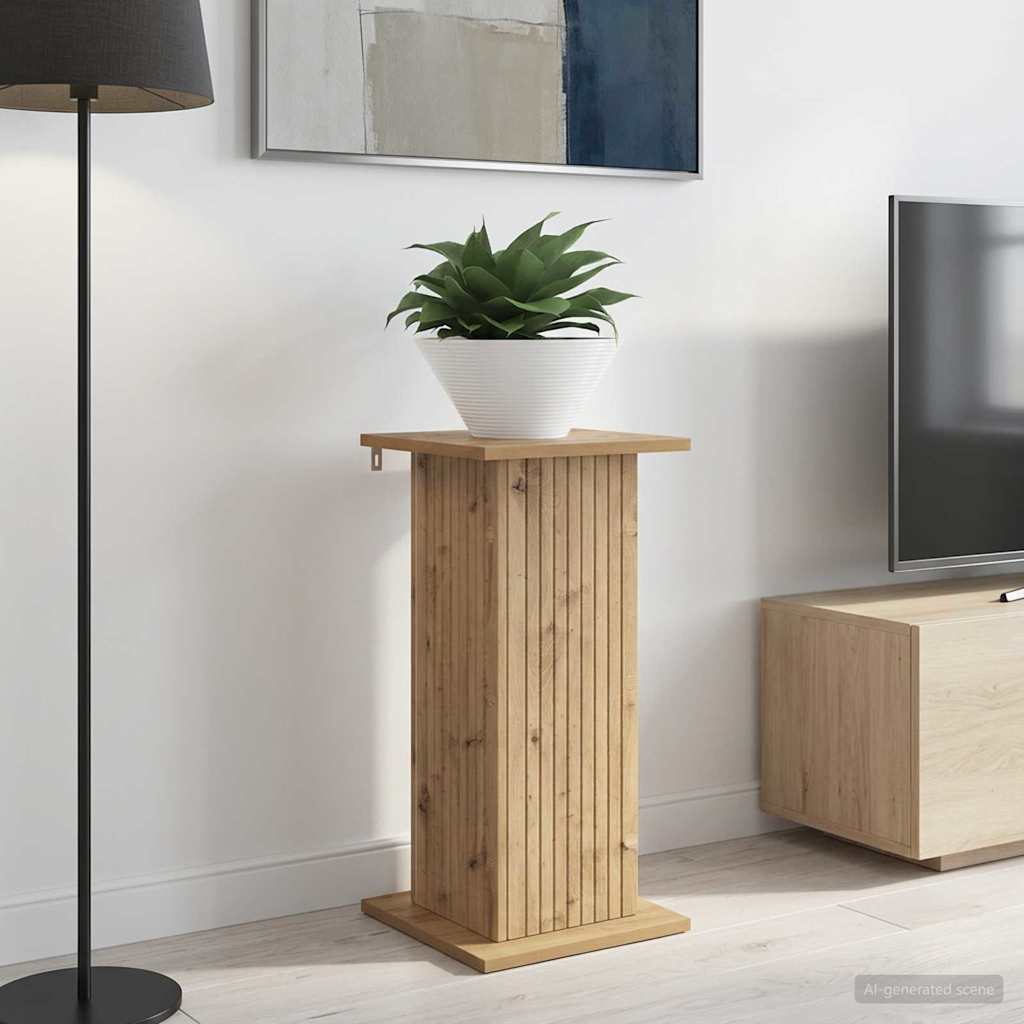 vidaXL Plant Stand 2 pcs Artisan Oak 30.5 x 30 x 60.5 cm 1