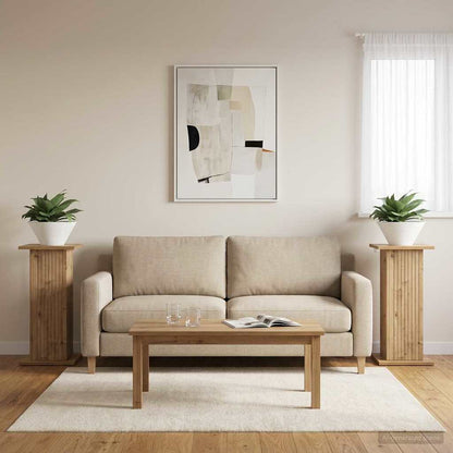 vidaXL Plant Stand 2 pcs Artisan Oak 30.5 x 30 x 60.5 cm 4