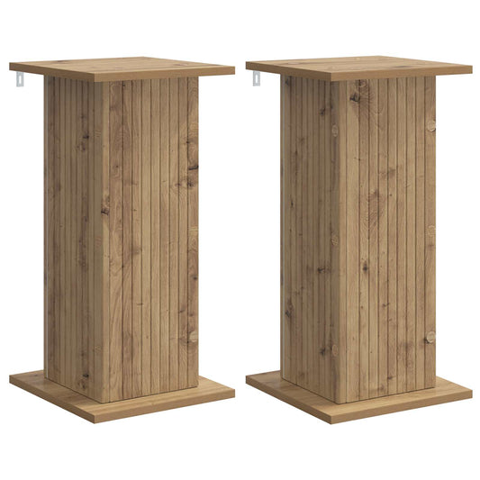 vidaXL Plant Stand 2 pcs Artisan Oak 30.5 x 30 x 60.5 cm 2