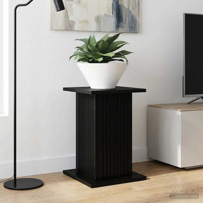 vidaXL Plant Stand 2 pcs Black 30.5 x 30 x 43 cm Engineered Wood 1