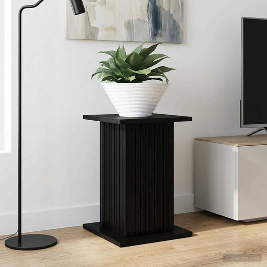 vidaXL Plant Stand 2 pcs Black 30.5 x 30 x 43 cm Engineered Wood 1