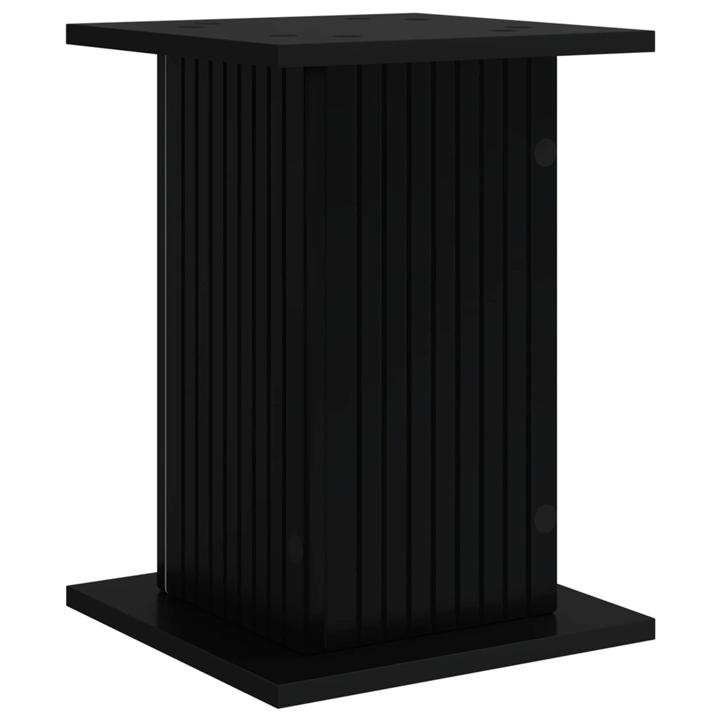 vidaXL Plant Stand 2 pcs Black 30.5 x 30 x 43 cm Engineered Wood 5