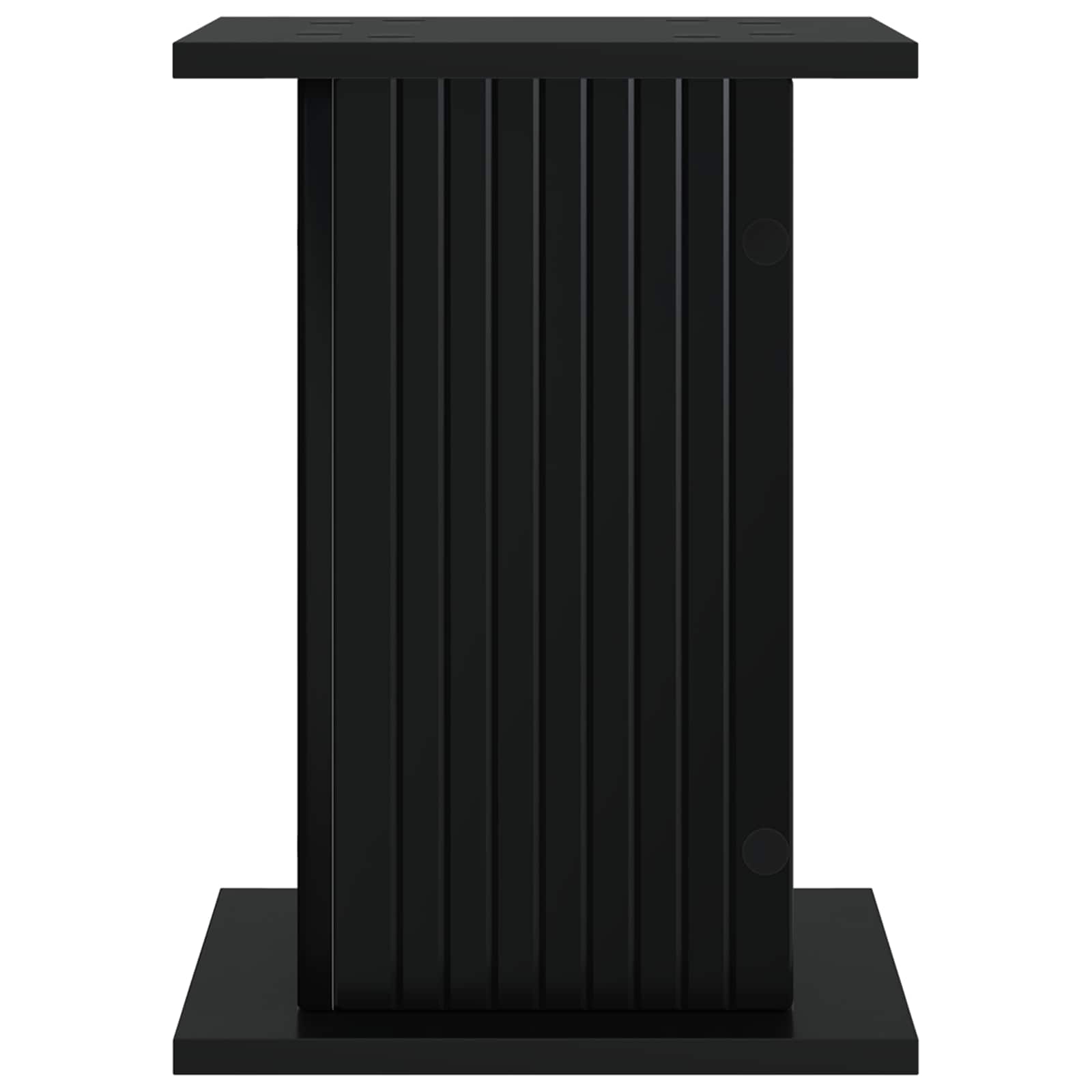 vidaXL Plant Stand 2 pcs Black 30.5 x 30 x 43 cm Engineered Wood 6
