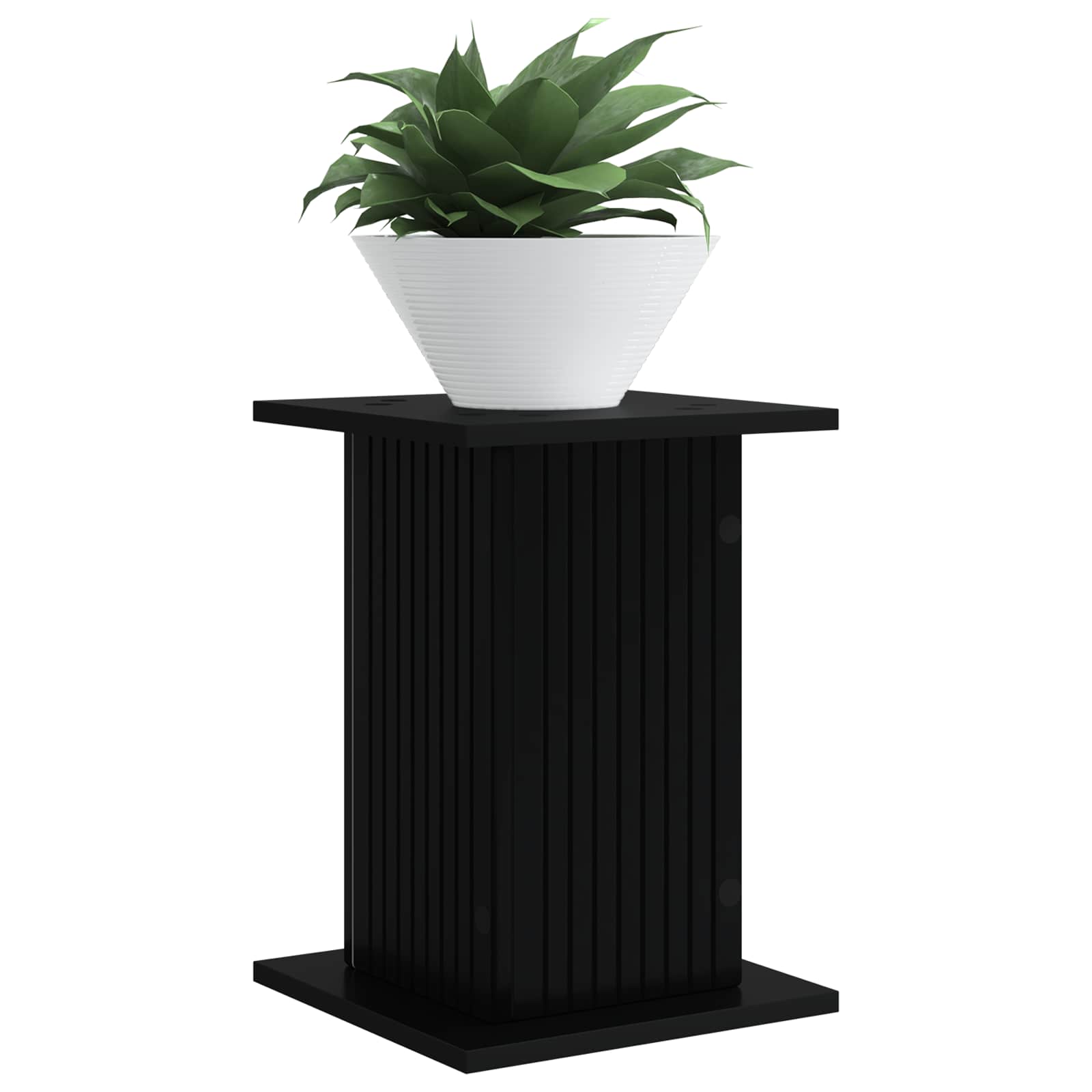 vidaXL Plant Stand 2 pcs Black 30.5 x 30 x 43 cm Engineered Wood 3