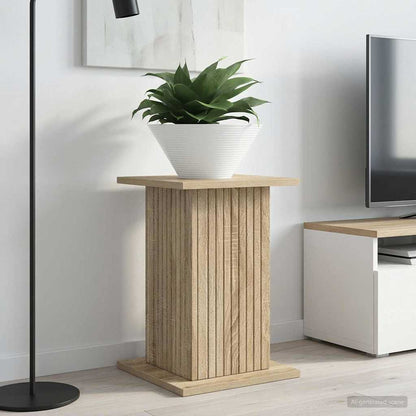 vidaXL Plant Stand 2 pcs Sonoma Oak 30.5 x 30 x 43 cm Engineered Wood 4