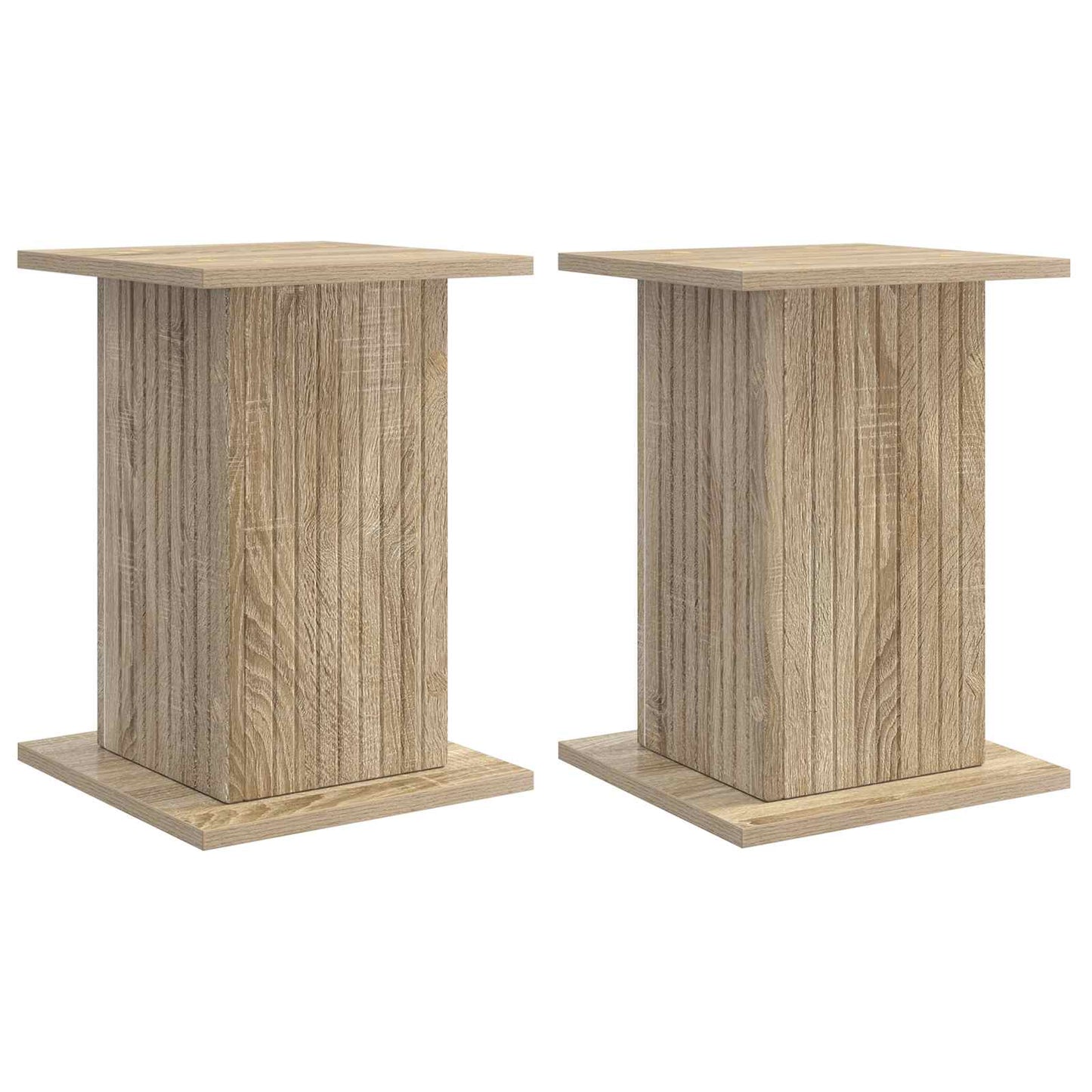 vidaXL Plant Stand 2 pcs Sonoma Oak 30.5 x 30 x 43 cm Engineered Wood 2