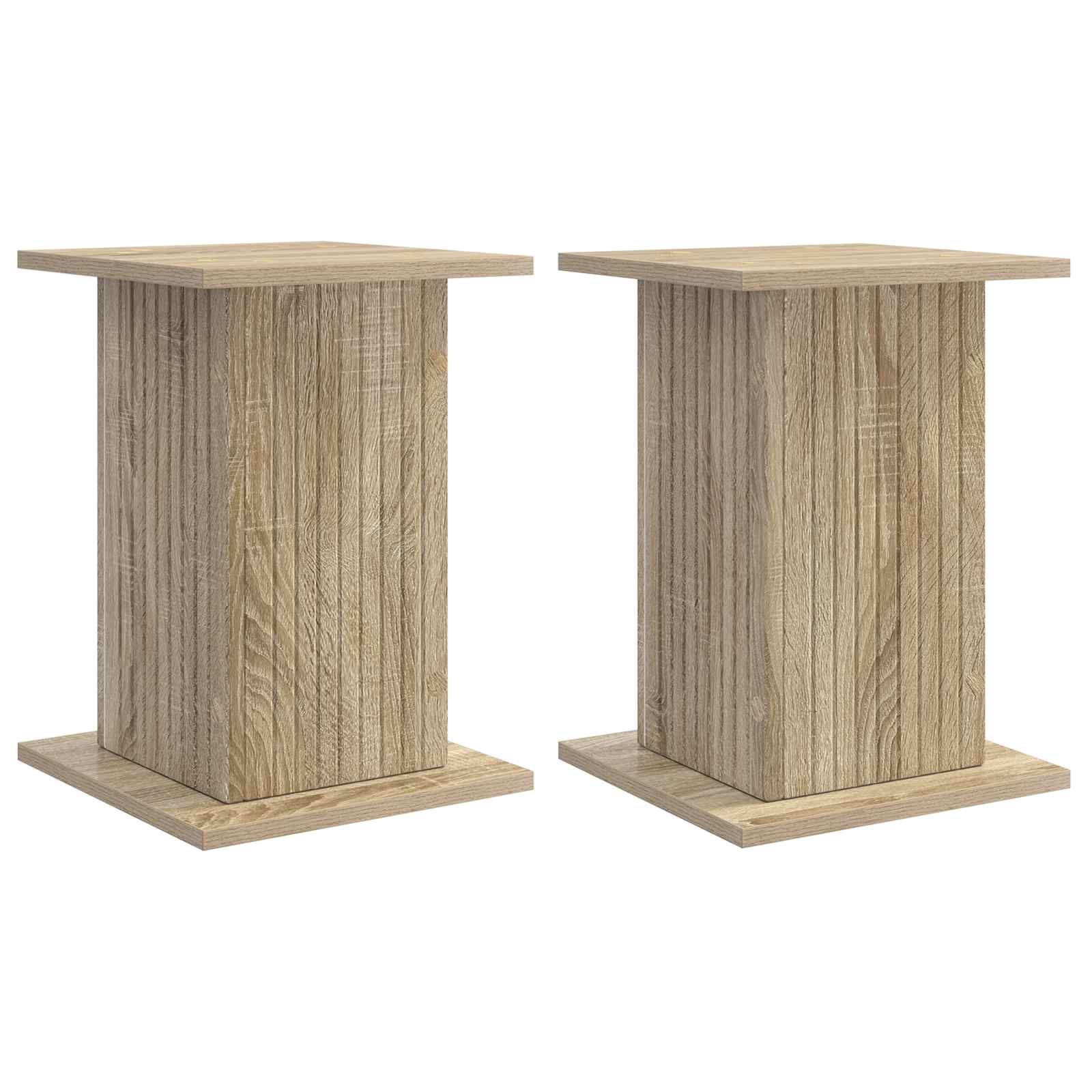 vidaXL Plant Stand 2 pcs Sonoma Oak 30.5 x 30 x 43 cm Engineered Wood 2